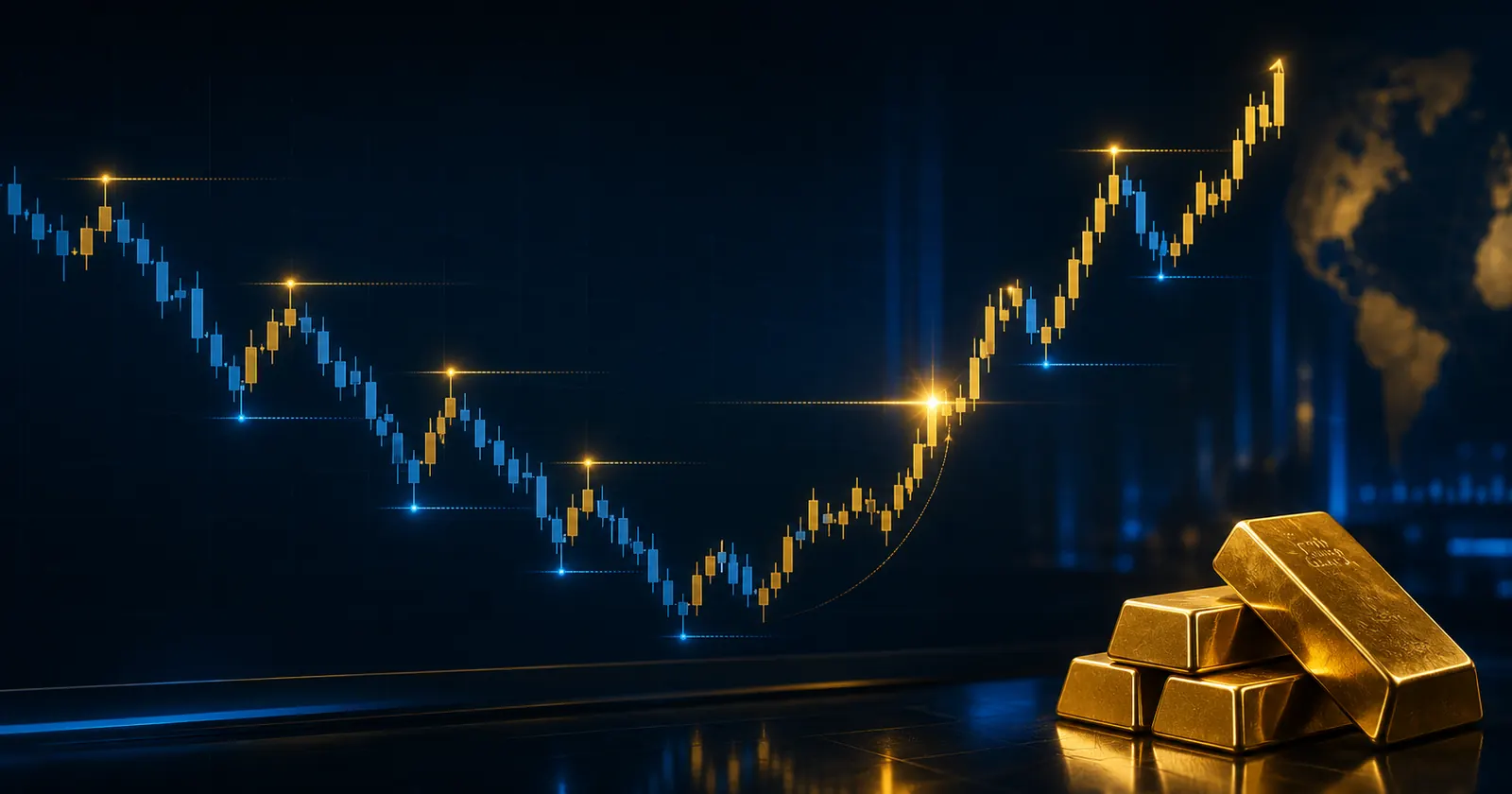 Minh họa CHoCH và sự thay đổi cấu trúc thị trường trong trading