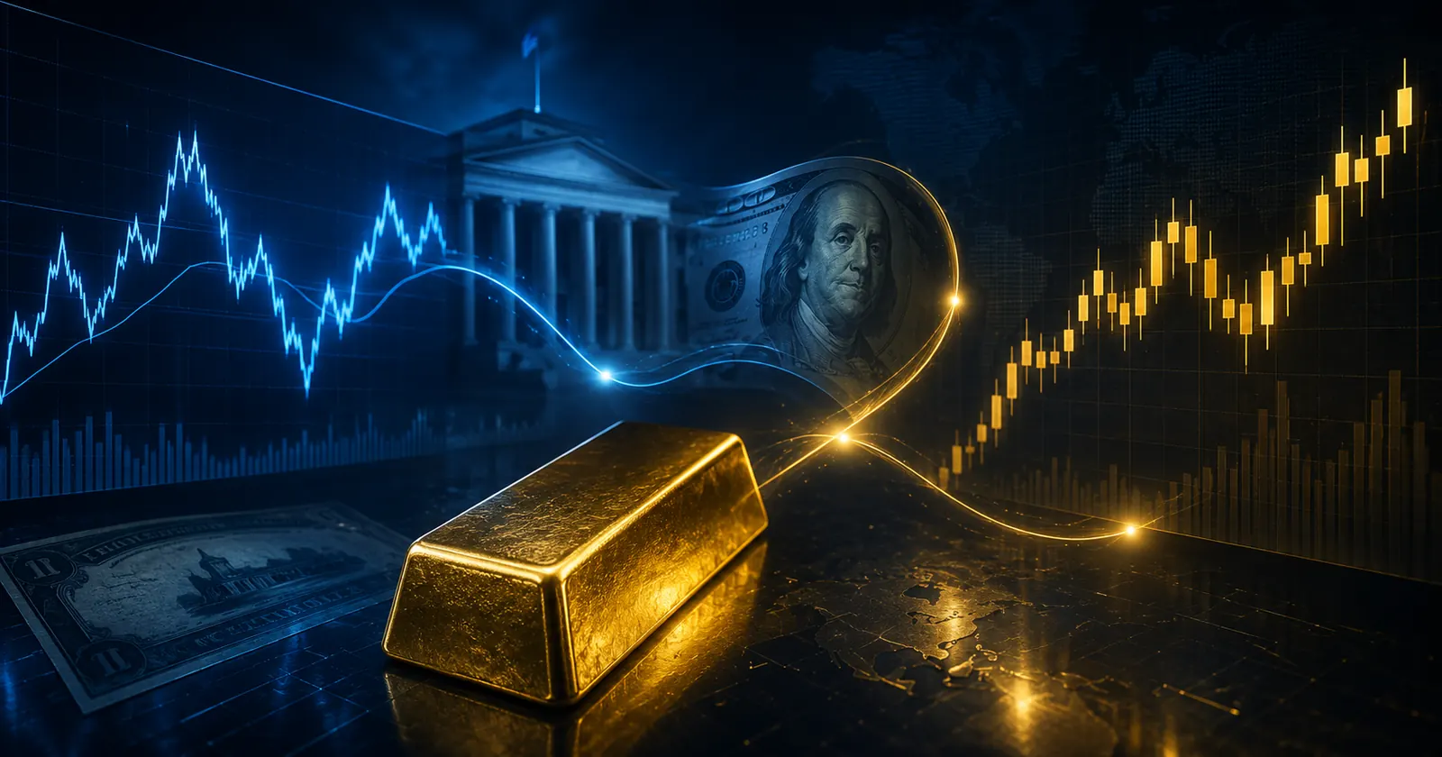 Lợi suất trái phiếu Mỹ 10 năm tác động đến biểu đồ XAUUSD và giá vàng