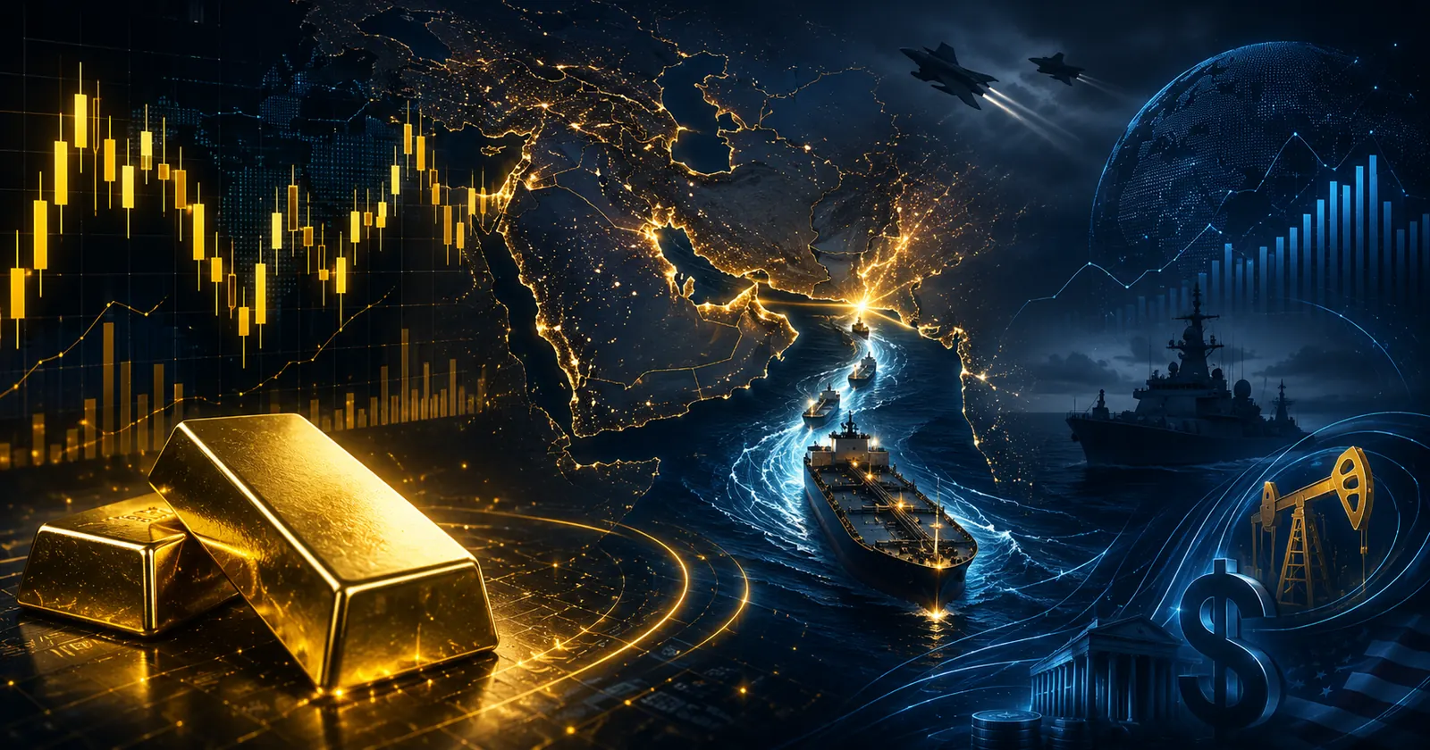 Xung đột Trung Đông, eo biển Hormuz và tác động đến giá vàng XAUUSD